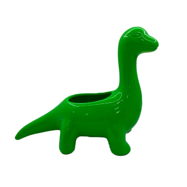 Vaso Verde Dinossauro